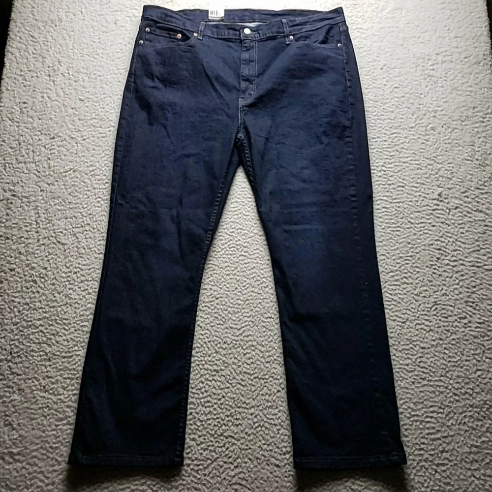 Levis 514 Jeans Mens 40x30 Blue Regular Fit Straight Flex Stretch Denim Pants